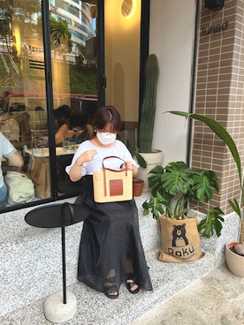 「BEAMS（ビームス）のアイテム（アクセサリー）」を使った、☁️Cloudy☁️さん（レディース・153cm）の夏コーディネート