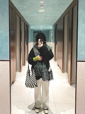 「LASTFRAME（ラストフレーム）のアイテム」を使った、☁️Cloudy☁️さん（レディース・153cm）の春コーディネート