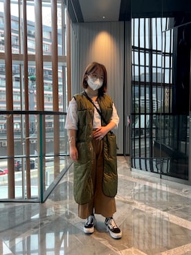 「BEAMS（ビームス）のアイテム（アクセサリー）」を使った、☁️Cloudy☁️さん（レディース・153cm）の夏コーディネート