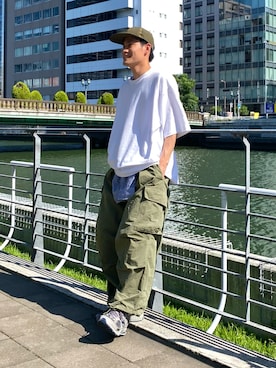 「WILD THINGS（ワイルドシングス）のアイテム」を使った、YUYAさん（メンズ・171cm）の夏コーディネート