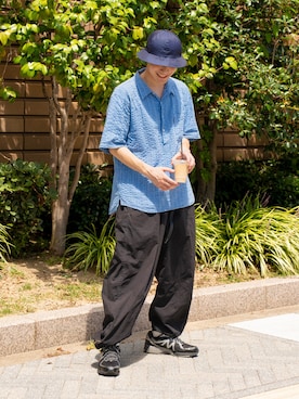 「Gramicci（グラミチ）のアイテム」を使った、YUYAさん（メンズ・171cm）の夏コーディネート