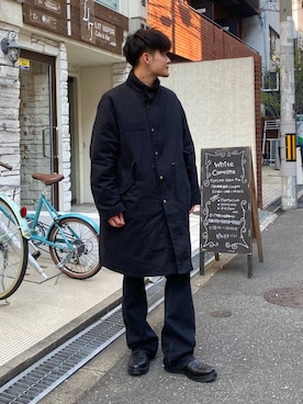 「BROKEN BASE（ブロークンベース）のアイテム（ジャケット/アウター）」を使った、YUYAさん（メンズ・171cm）の冬コーディネート