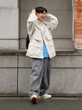 「ocosic（オコジック）のアイテム」を使った、YUYAさん（メンズ・172cm）の秋コーディネート
