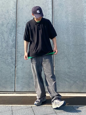 「neos（ネオス）のアイテム」を使った、YUYAさん（メンズ・171cm）の夏コーディネート