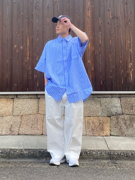 「CREARE -LINO-（クレアーレリノ）のアイテム」を使った、YUYAさん（メンズ・171cm）の夏コーディネート