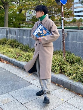 「LUCY（ルーシー）のアイテム（ジャケット/アウター）」を使った、YUYAさん（メンズ・171cm）の秋コーディネート