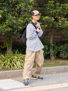 「ocosic（オコジック）のアイテム（パンツ）」を使った、YUYAさん（メンズ・171cm）の秋コーディネート