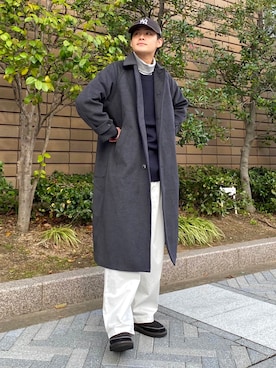 「nowm（ノウム）のアイテム（ジャケット/アウター）」を使った、YUYAさん（メンズ・171cm）の秋コーディネート