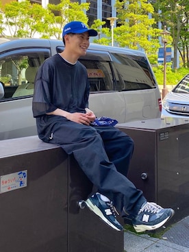 「Gramicci（グラミチ）のアイテム」を使った、YUYAさん（メンズ・171cm）の春コーディネート