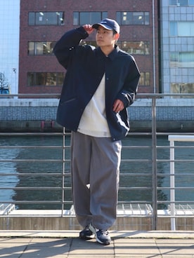 「CREARE -LINO-（クレアーレリノ）のアイテム（トップス）」を使った、YUYAさん（メンズ・171cm）の冬コーディネート