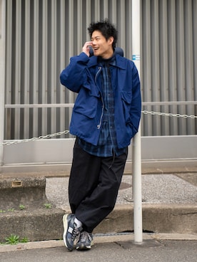 「Gramicci（グラミチ）のアイテム」を使った、YUYAさん（メンズ・171cm）の春コーディネート