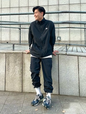 「NEW BALANCE（ニューバランス）のアイテム（ジャケット/アウター）」を使った、YUYAさん（メンズ・171cm）の冬コーディネート