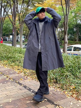 「Coming soon…」｜「アイテム（キャップ）」を使った、YUYAさん（メンズ・171cm）の冬コーディネート