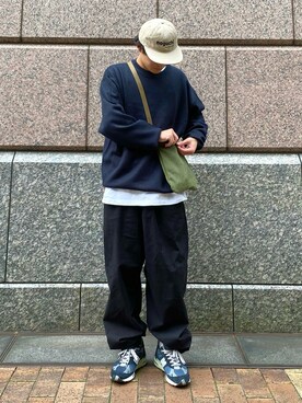 「Gramicci（グラミチ）のアイテム」を使った、YUYAさん（メンズ・171cm）の秋コーディネート