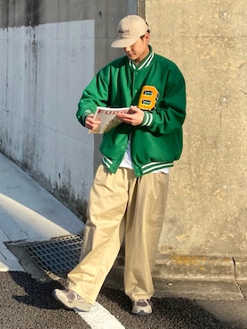 「WEGO（ウィゴー）のアイテム（ジャケット/アウター）」を使った、YUYAさん（メンズ・171cm）の秋コーディネート