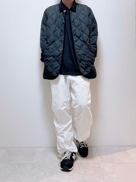 「BROKEN BASE（ブロークンベース）のアイテム（その他パンツ）」を使った、ちょびさん（メンズ・184cm）の冬コーディネート