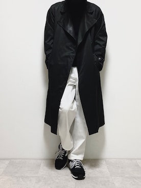 「CREARE -LINO-（クレアーレリノ）のアイテム（チェスターコート）」を使った、ちょびさん（メンズ・184cm）の冬コーディネート