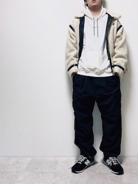 「KANGOL（カンゴール）のアイテム（ブルゾン）」を使った、ちょびさん（メンズ・184cm）の秋コーディネート