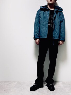 「URBAN RESEARCH Sonny Label（アーバンリサーチサニーレーベル）のアイテム（マウンテンパーカー）」を使った、ちょびさん（メンズ・184cm）の冬コーディネート