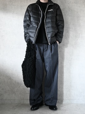 「アイテム（ダウンジャケット/コート）」を使った、ちょびさん（メンズ・184cm）の秋コーディネート