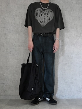 「Starting Over（スターティングオーバー）のアイテム（Tシャツ/カットソー）」を使った、ちょびさん（メンズ・184cm）の春コーディネート