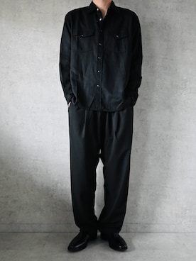 「Clarks（クラークス）のアイテム（シューズ）」を使った、ちょびさん（メンズ・184cm）の春コーディネート