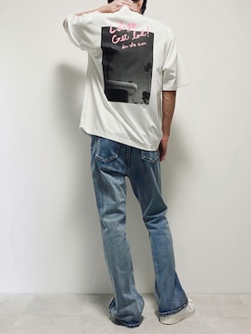 「G.O.C（ジーオーシー）のアイテム（デニムパンツ）」を使った、ちょびさん（メンズ・184cm）の夏コーディネート