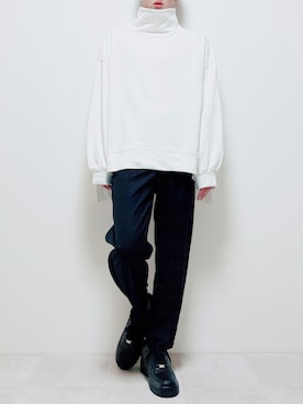 「Ellno Loset（エルノロゼット）のアイテム（スウェット）」を使った、ちょびさん（メンズ・184cm）の秋コーディネート