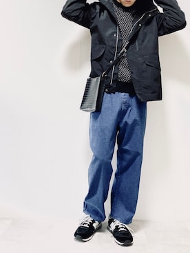 「ITEMS URBANRESEARCH（アイテムズ アーバンリサーチ）のアイテム（マウンテンパーカー）」を使った、ちょびさん（メンズ・184cm）の冬コーディネート