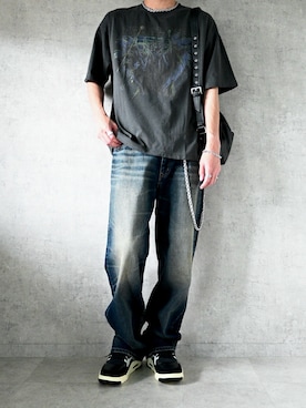 「アイテム（ウォレットチェーン）」を使った、ちょびさん（メンズ・184cm）の夏コーディネート