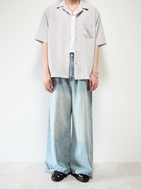 「アイテム（シャツ/ブラウス）」を使った、ちょびさん（メンズ・184cm）の夏コーディネート