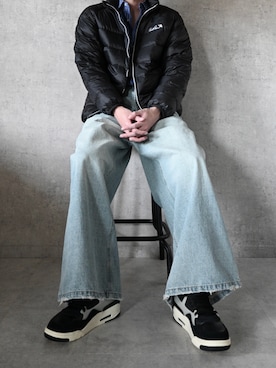 「アイテム（ダウンジャケット/コート）」を使った、ちょびさん（メンズ・184cm）の秋コーディネート