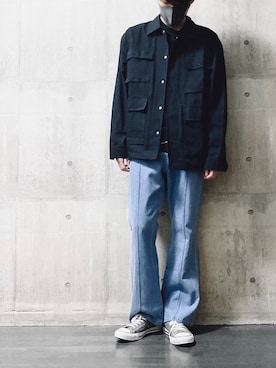 「CREARE -LINO-（クレアーレリノ）のアイテム（ブルゾン）」を使った、ちょびさん（メンズ・184cm）の冬コーディネート