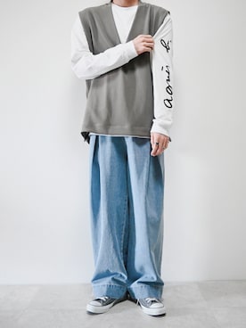 ちょびさんの「WEB限定 SBX7 TS CHRISTOF Tシャツ」を使ったコーディネート