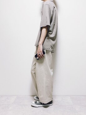 「HYPE（ハイプ）のアイテム（リング）」を使った、ちょびさん（メンズ・184cm）の夏コーディネート