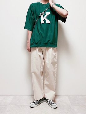 「アイテム（腕時計、ホワイト系）」を使った、ちょびさん（メンズ・184cm）の春コーディネート