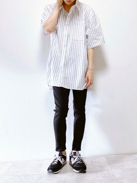 「HYPE（ハイプ）のアイテム（リング）」を使った、ちょびさん（メンズ・184cm）の夏コーディネート