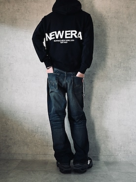 「アイテム（パーカー）」を使った、ちょびさん（メンズ・184cm）の冬コーディネート