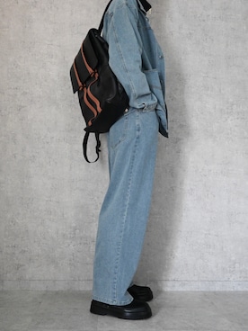 「NO NEED（ノーニード）のアイテム（パンツ）」を使った、ちょびさん（メンズ・184cm）の春コーディネート