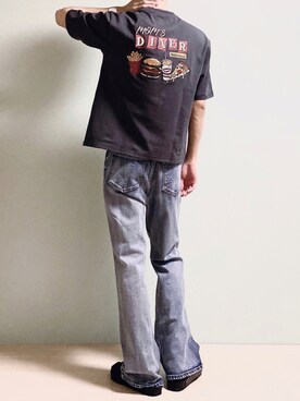 「G.O.C（ジーオーシー）のアイテム（デニムパンツ）」を使った、ちょびさん（メンズ・184cm）の夏コーディネート
