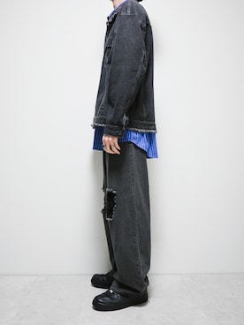 「Coming soon…」｜「アイテム（デニムジャケット）」を使った、ちょびさん（メンズ・184cm）の冬コーディネート