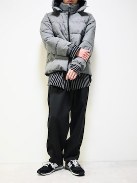 「Confirm（コンファーム）のアイテム（ブルゾン）」を使った、ちょびさん（メンズ・184cm）の冬コーディネート