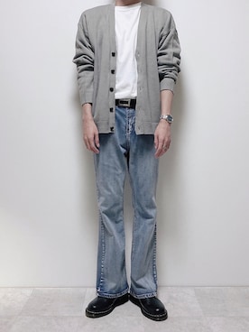 「G.O.C（ジーオーシー）のアイテム（デニムパンツ）」を使った、ちょびさん（メンズ・184cm）の秋コーディネート