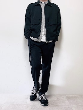 「CREARE -LINO-（クレアーレリノ）のアイテム（ブルゾン）」を使った、ちょびさん（メンズ・184cm）の秋コーディネート