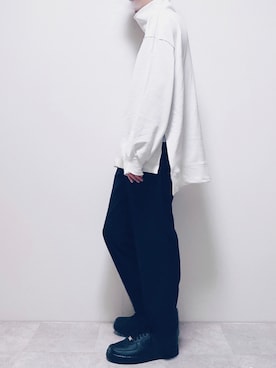 「Ellno Loset（エルノロゼット）のアイテム（スウェット）」を使った、ちょびさん（メンズ・184cm）の秋コーディネート