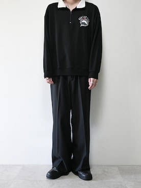 「EDWIN（エドウィン）のアイテム（スラックス）」を使った、ちょびさん（メンズ・184cm）の秋コーディネート