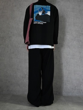 「EDWIN（エドウィン）のアイテム（スラックス）」を使った、ちょびさん（メンズ・184cm）の春コーディネート