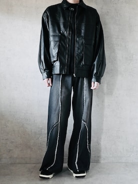 「アイテム（ブルゾン）」を使った、ちょびさん（メンズ・184cm）の春コーディネート