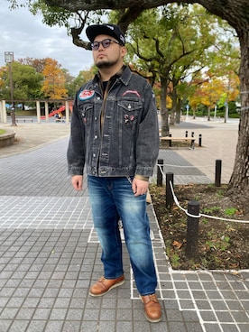 「アイテム（パンツ）」を使った、ホンダネーション さん（メンズ・172cm）の秋コーディネート