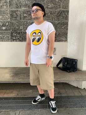 「アイテム（チノパンツ）」を使った、ホンダネーション さん（メンズ・172cm・20代）の夏コーディネート